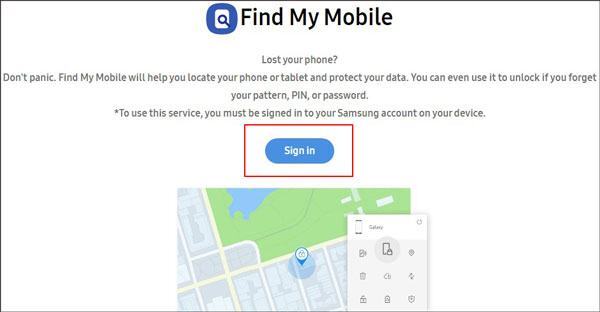 Find My Mobile-Webseite | defekte android datenwiederherstellung samsung