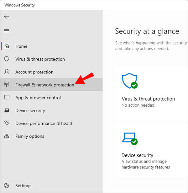 Firewall network protection