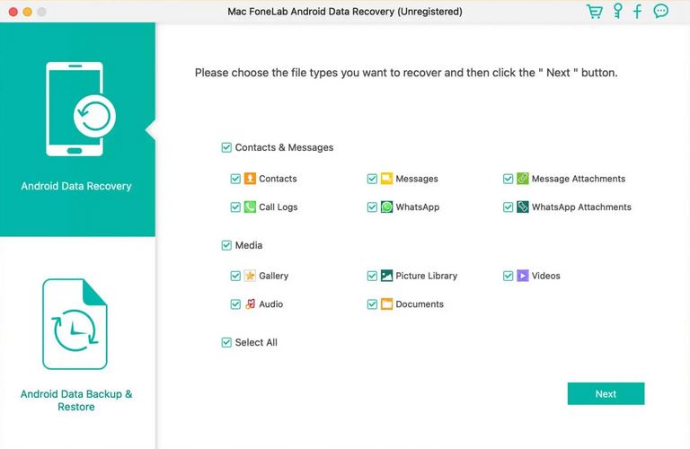 FoneLab Android データ復旧 | SIMカードのデータ復旧