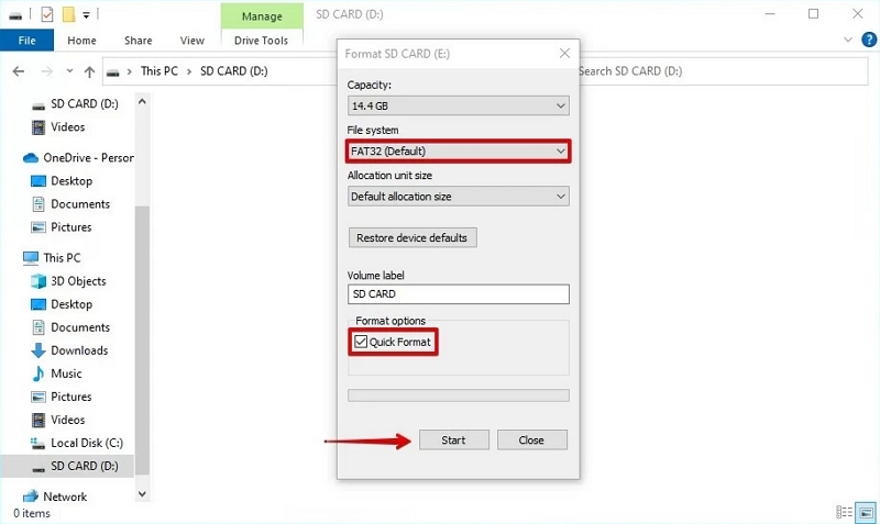 Formatieren Sie die SD-Karte unter Windows Schritt 3 | GoPro SD-Kartenfehlerwiederherstellung