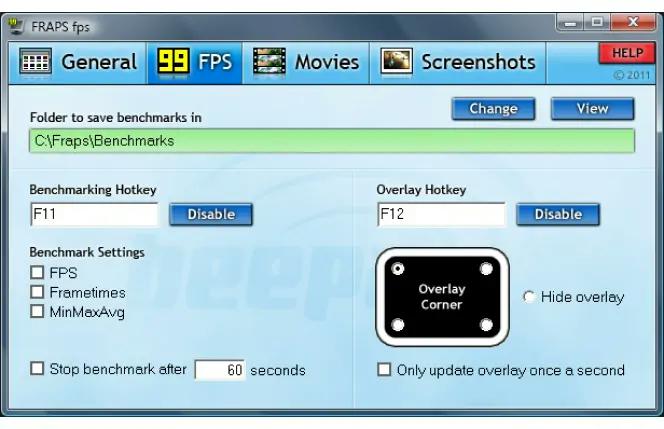 Fraps | screen recorder for low end pc