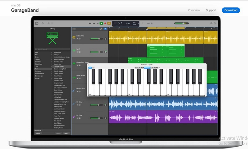 GarageBand | Best Audio Editor Software