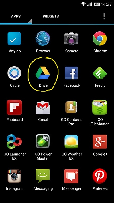 via Google Drive step 1 | how to recover photos in android without backup