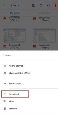 Verwenden Sie Google Drive Schritt 1 | defekte android datenwiederherstellung