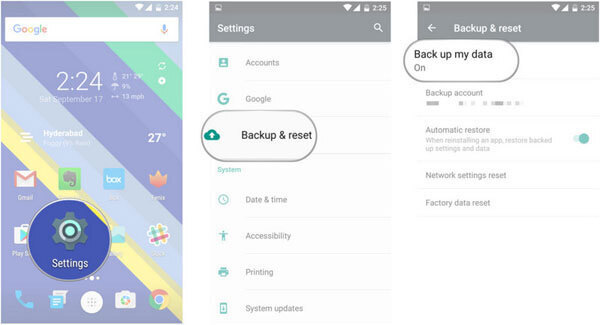 Von Google Drive | Android Bilder von defektem Bildschirm wiederherstellen