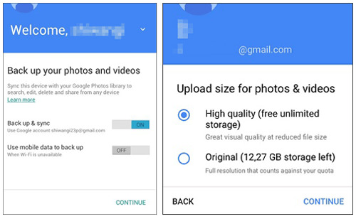 Verwenden von Google Fotos | Android Bilder von defektem Bildschirm wiederherstellen