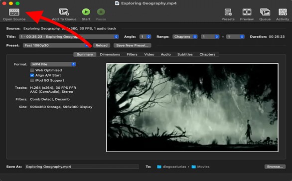 With HandBrake step 3 | Convert MKV to MP4 on Mac