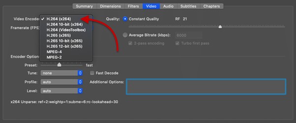 With HandBrake step 5 | Convert MKV to MP4 on Mac