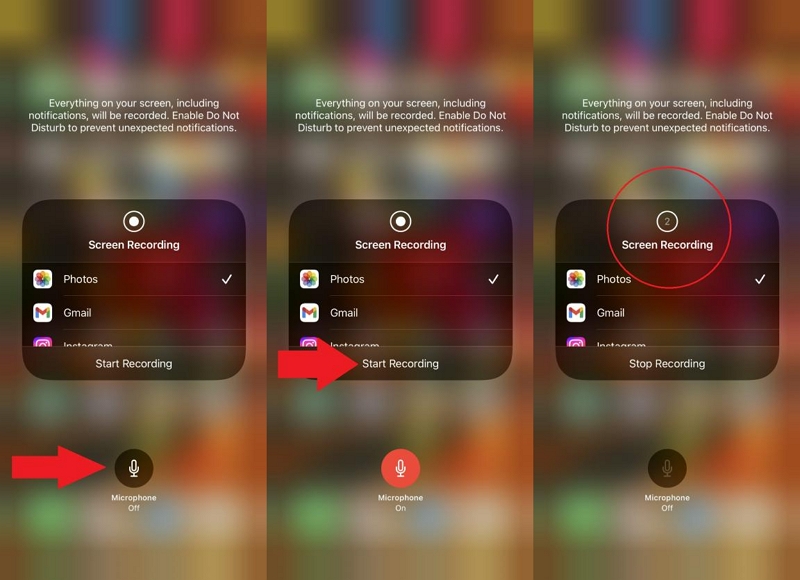 How to set up screen record on iPhone screen recording settings 