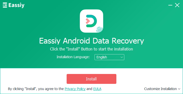 select language to install eassiy android data recovery