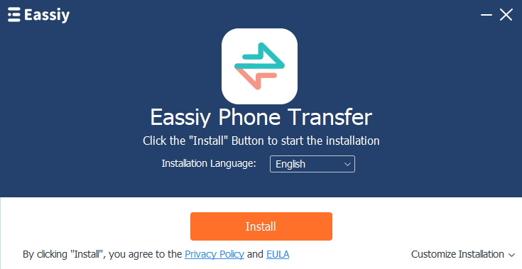 Easy Phone Transfer をインストールする