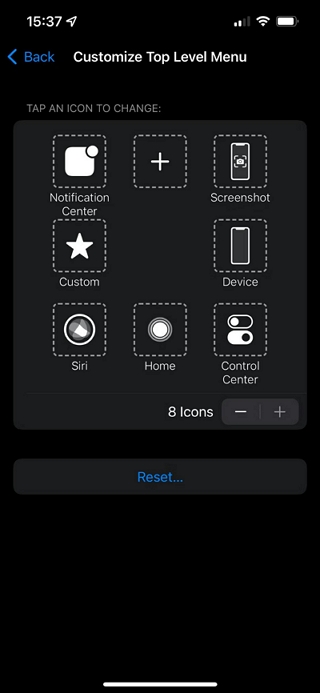 Mit AssistiveTouch Schritt 2 | scrollender Screenshot iphone