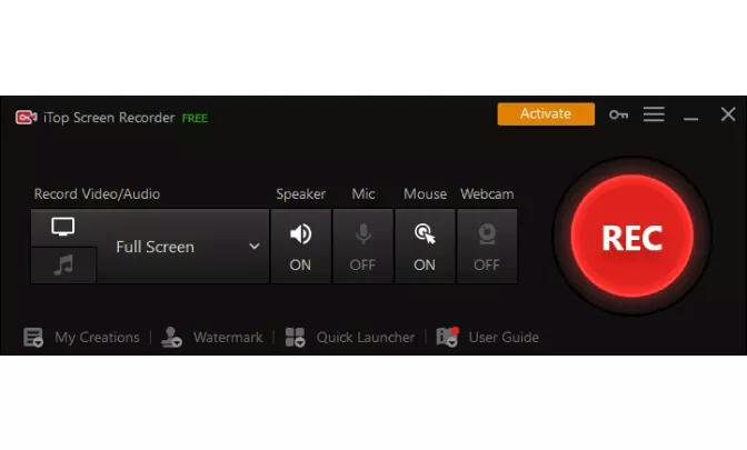 iTop Screen Recorder | screen recorder for low end pc