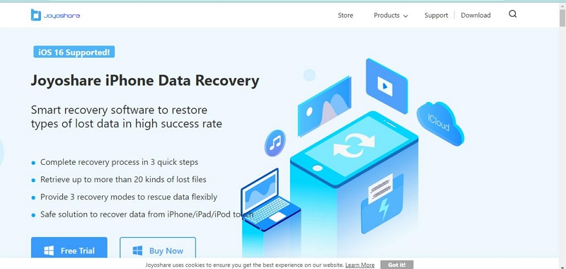 Joyoshare iPhone Data Recovery | iphone backup recovery