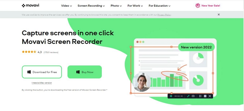 Movavi Screen Recorder Studio | loom screen recorder for pc