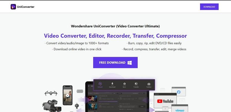 Wondershare Uniconverter | loom screen recorder for pc