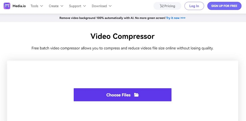 Media.io | Videokompressor für Discord