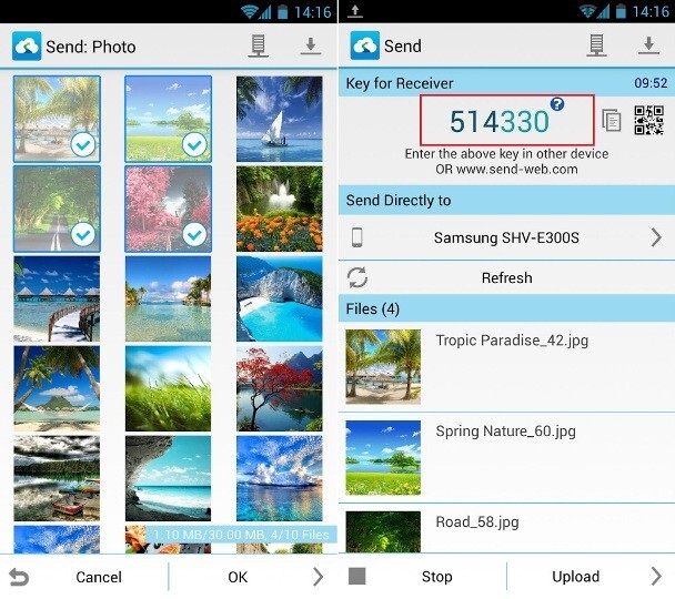 with Send Anywhere step 4 | transfer messages from android to iphone