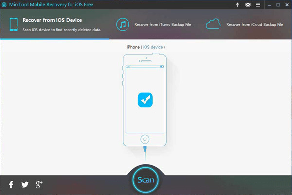 Minitool Mobile Recovery für iOS kostenlos | iPhone gelöschte Videos wiederherstellen