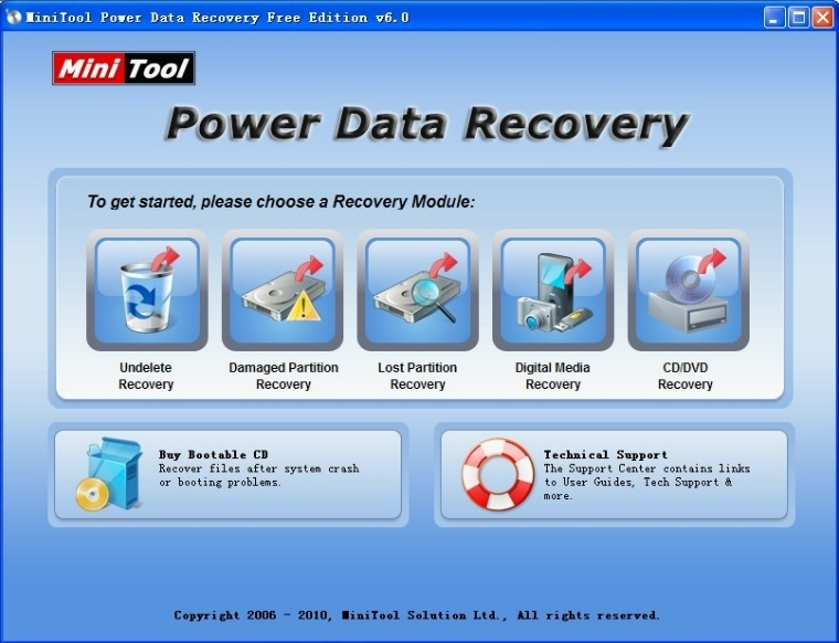 Schnittstelle | MiniTool Power Data Recovery