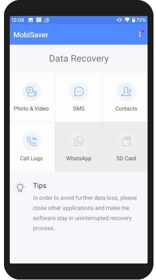 MobiSaver-App | SD-Karten-Videowiederherstellungs-App für Android