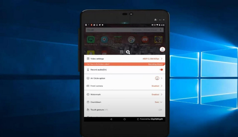 Mobizen mirroring app step 5 | mobizen screen recorder pc