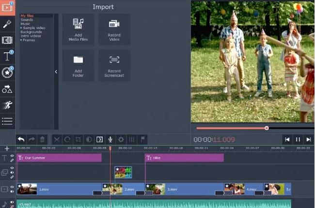 Movavi Video-Editor | Foto-Video-Editor mit Lied