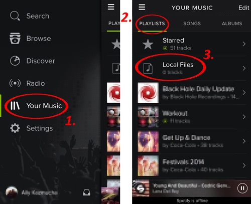 By Spotify step 2 | transfer music from android to iphone
