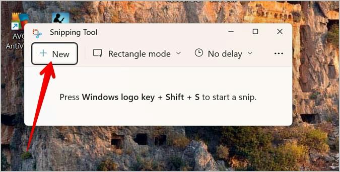 using Snipping Tool step 2 | screenshot on pc chrome