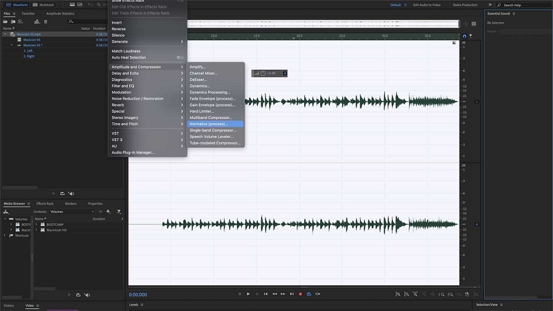 Remove Hiss with Adobe Audition step 2