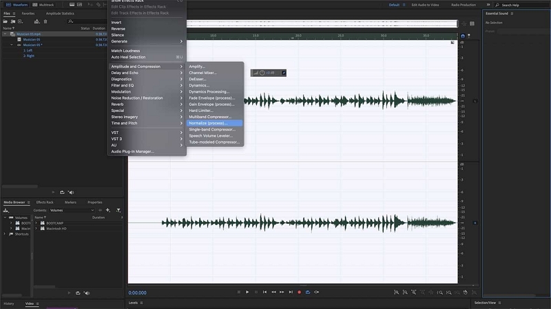 Entfernen Sie Hiss mit Adobe Audition Schritt 2