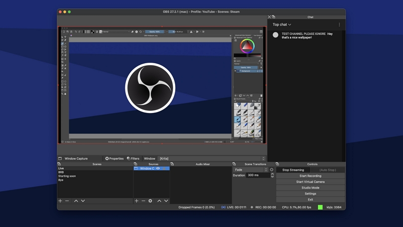 OBS Studio | screen recorder for pc with webcam