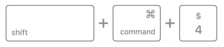 Shift + コマンド + 4 | Macで画面を印刷する方法
