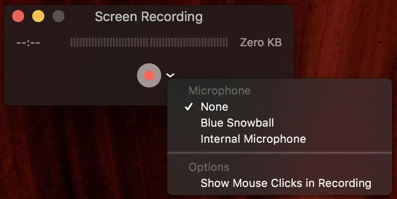 QuickTime Player Schritt 4 | Bildschirmaufnahme mit Audio auf dem Mac