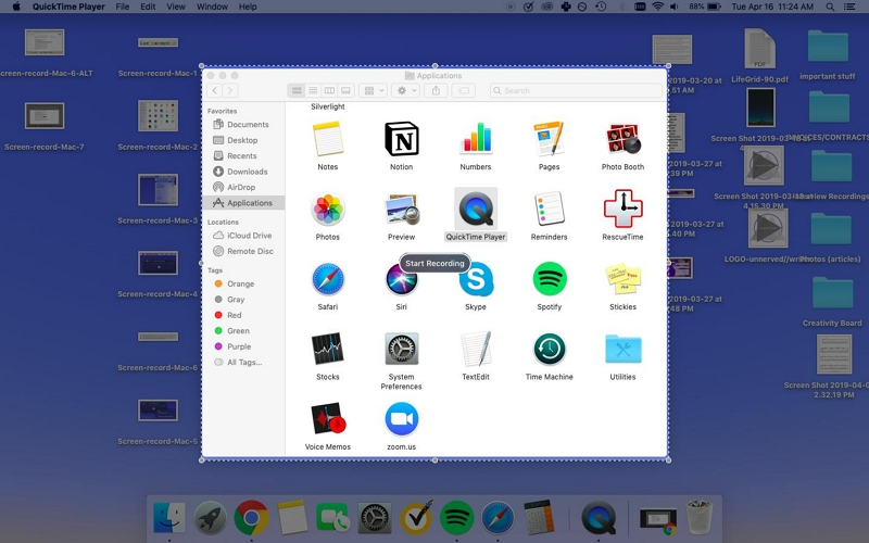 QuickTime Player ステップ 1 | Macで画面記録を終了する方法