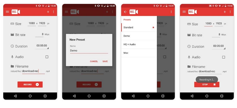 Rec. Screen Recorder | screen recorder without lag android