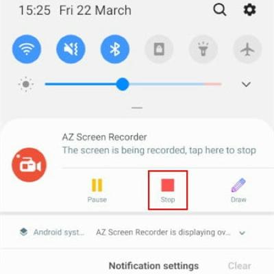 record 4k phone with AZ screen recorder step 4 | 4k screen recorder pc