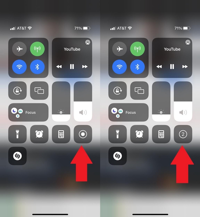 eingebauter Screen Recorder Schritt 2 | So zeichnen Sie Zoom-Meetings auf dem iPhone auf