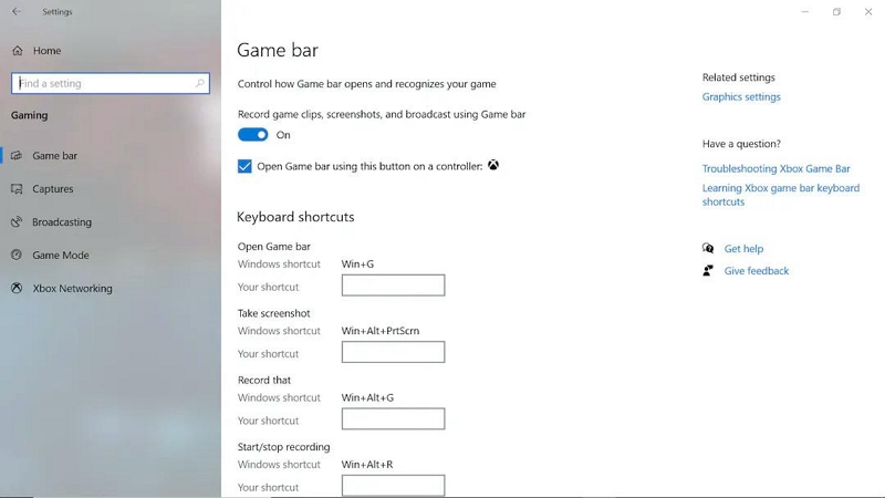 Xbox Game Bar Schritt 2 | Windows 10 Spielleiste im Vollbildmodus aufnehmen