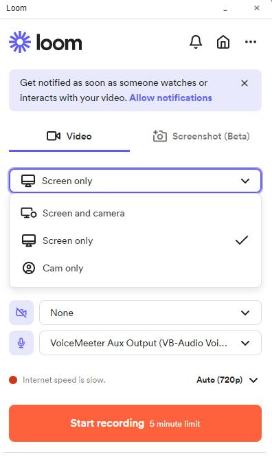 Loom Screen Recorder ステップ 1 を使用 | PC用織機スクリーンレコーダー