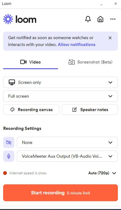 Loom Screen Recorder ステップ 2 を使用 | PC用織機スクリーンレコーダー