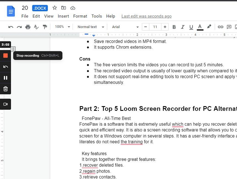 Loom Screen Recorder ステップ 3 を使用 | PC用織機スクリーンレコーダー