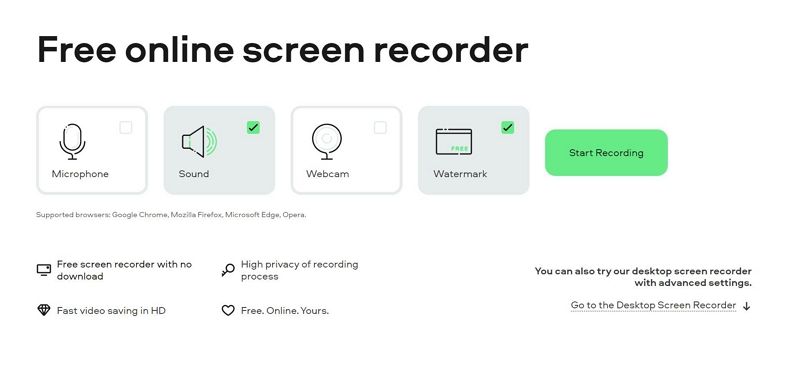 with Online Tool step 1 | how to record youtube videos on mac
