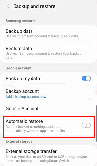 Via Google Account | recover data after factory reset android