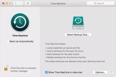 with Time Machine Backup step 1 | sd card recovery mac