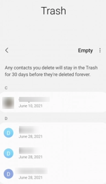 with Contacts App | recover deleted contacts samsung