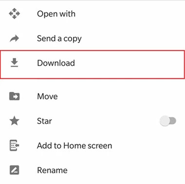 from Google Drive step 2 | recover photos after factory reset Android