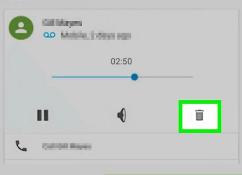 Via Undo Option step 4 | recover deleted voicemail android