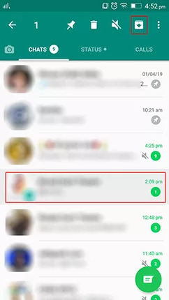 アーカイブされたチャットから | 削除されたWhatsappメッセージのAndroidを回復する.