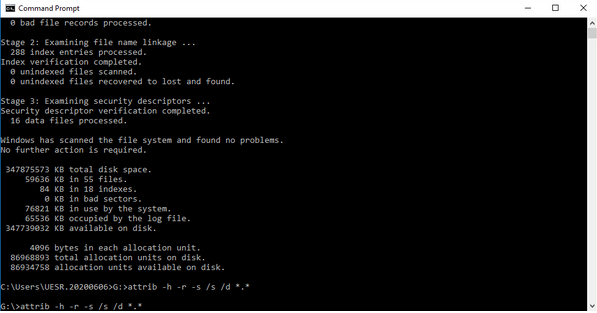 with Command Prompt step 2 | recover deleted excel file